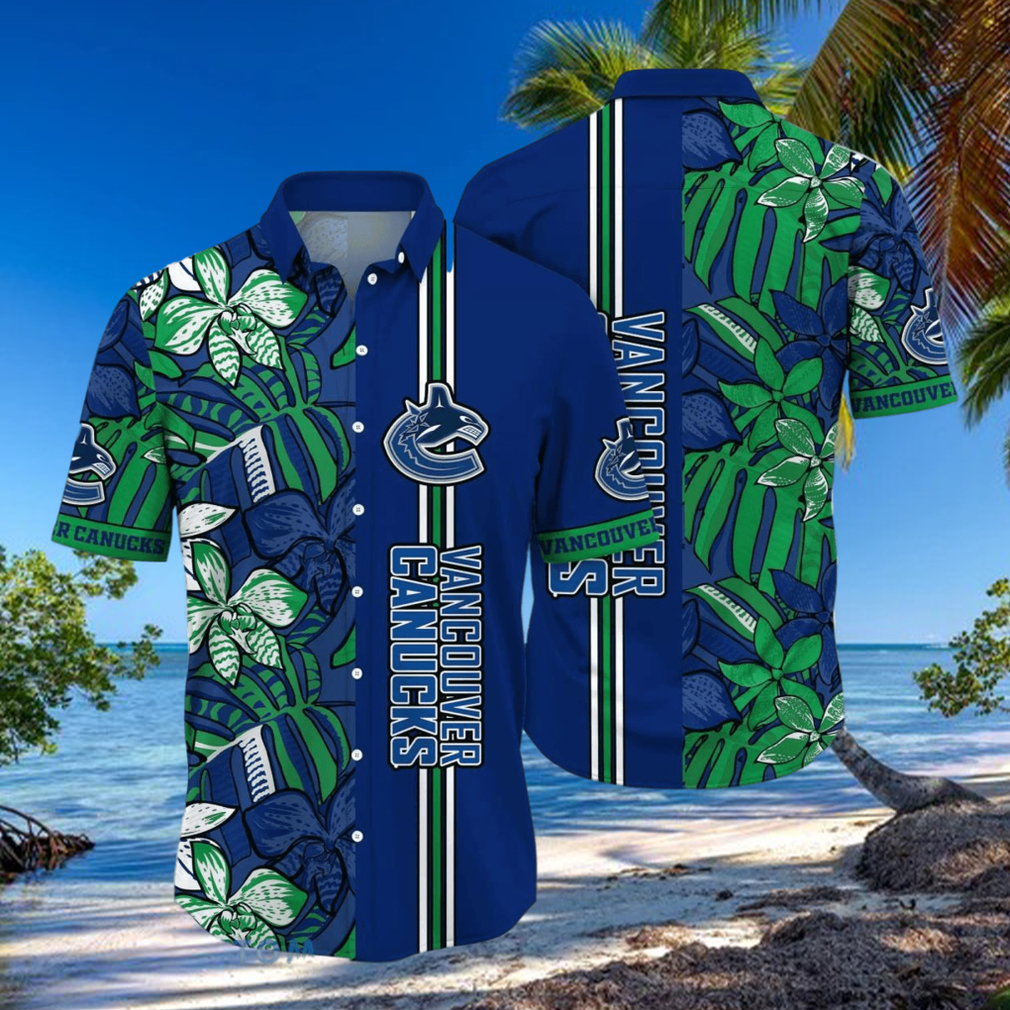 Vancouver Canucks NHL Flower Hawaiian Shirt Unique Gift For Fans hawaiian shirt - Limotees