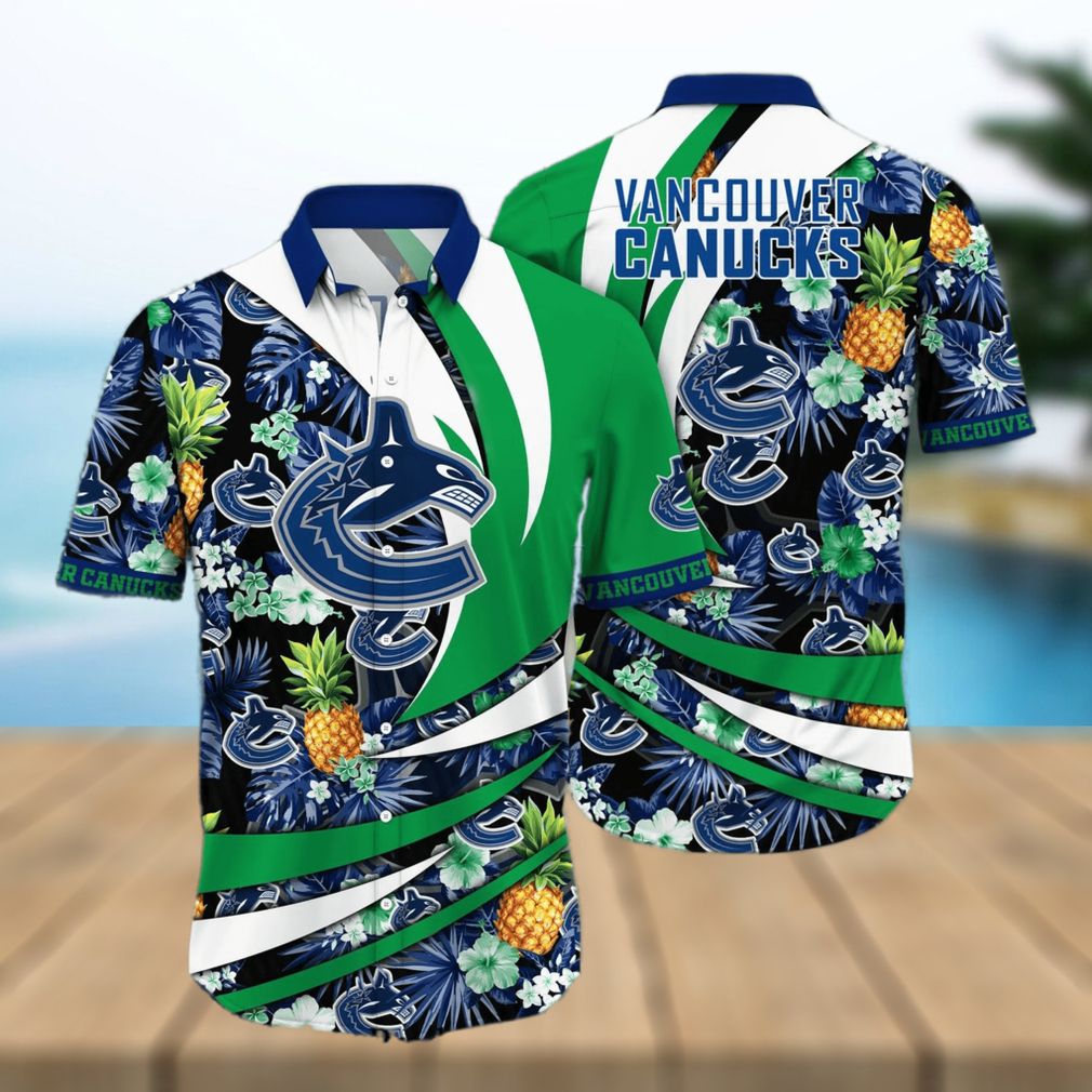 Vancouver Canucks NHL For Sports Fan Tropical 3D Printed Hawaiian Style Shirt - Limotees