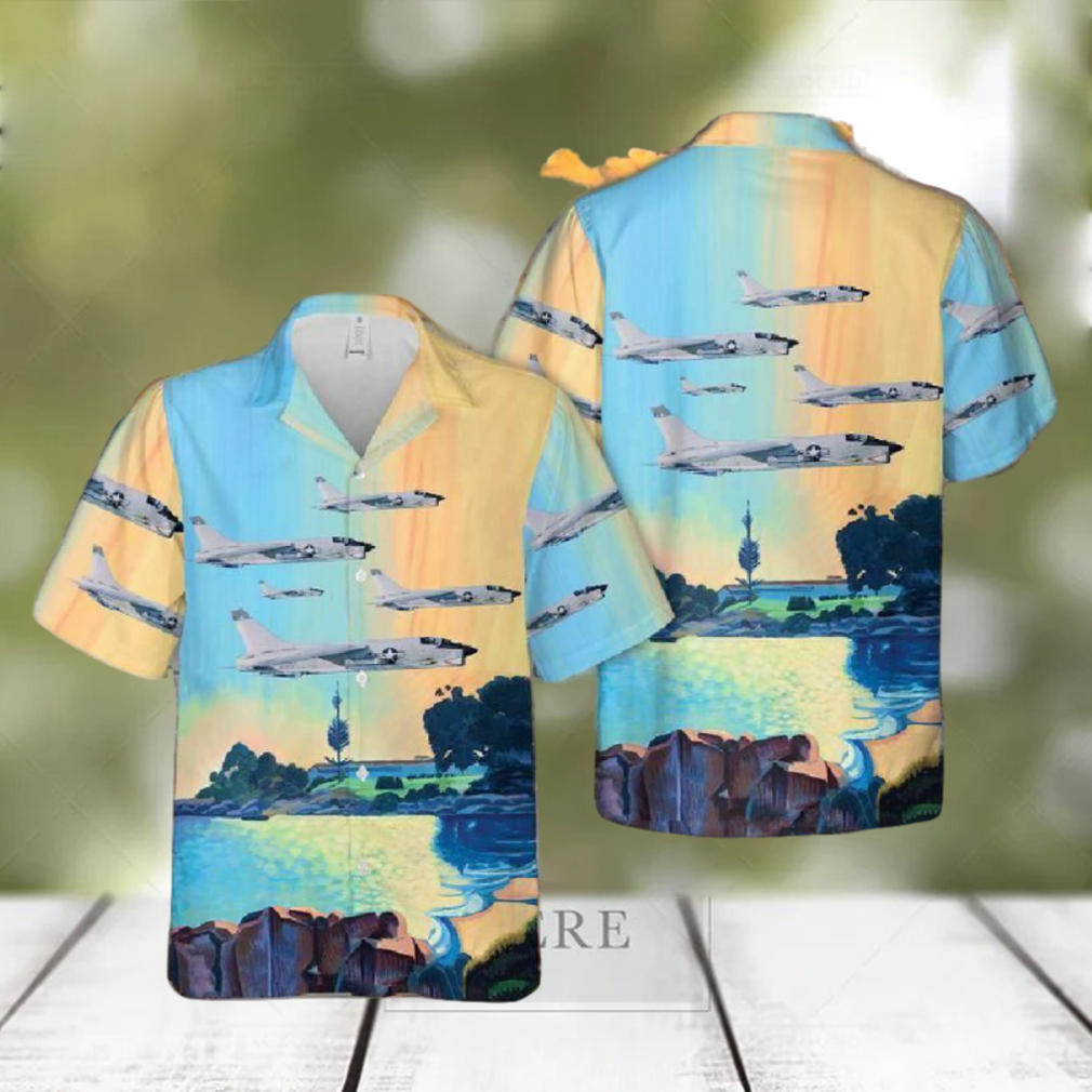 Vc 7 Vought F 8 Crusader Hawaiian Shirt - Limotees