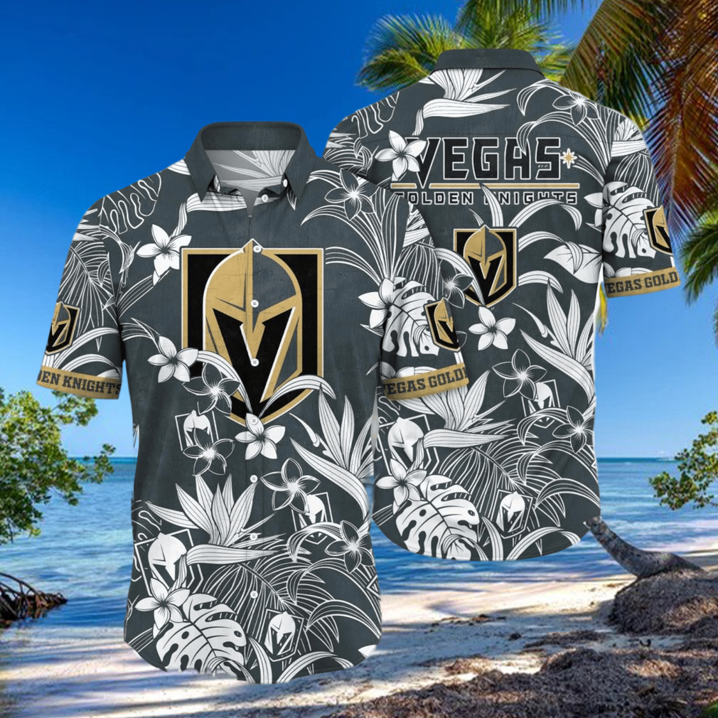 Vegas Golden Knights NHL Flower Hawaiian Shirt For Men Women Impressive Gift For Fans hawaiian shirt - Limotees