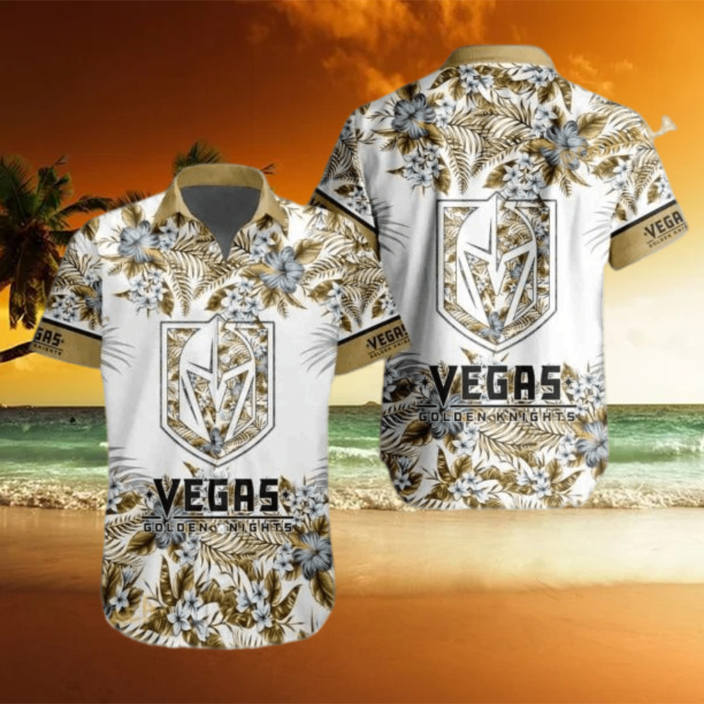 Vegas Golden Knights NHL Hawaiian Shirt Flower Pattern Hockey Fans Gift - Limotees