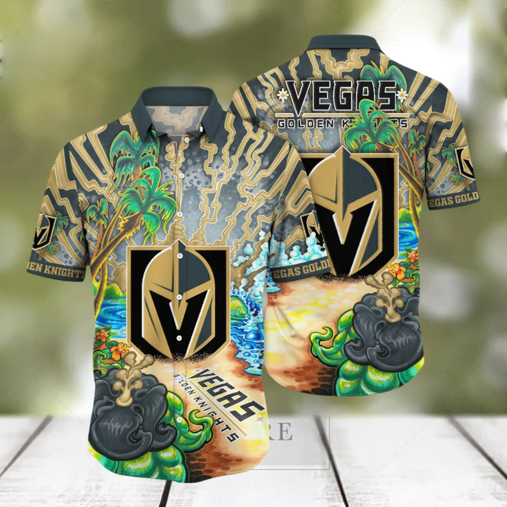 Vegas Golden Knights NHL Hawaiian Shirt Outdoor Moviestime Header And Volley Shirts - Limotees