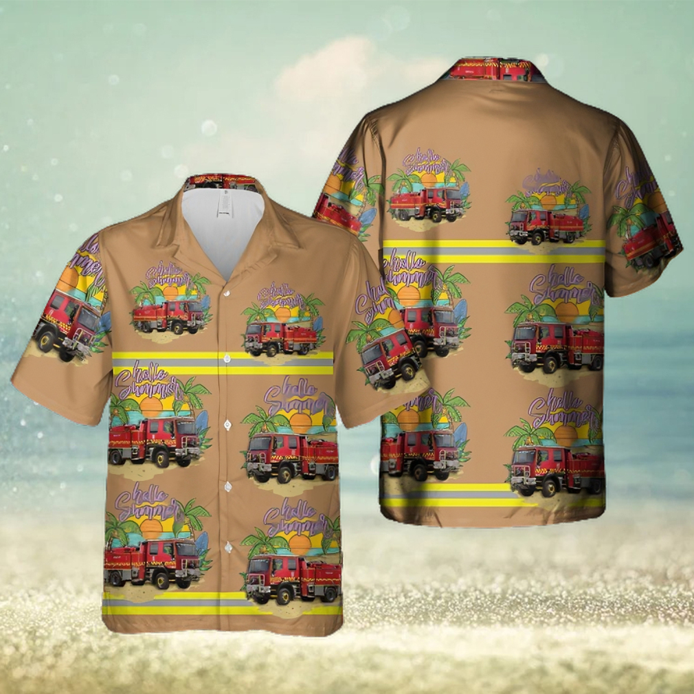 Victoria Fire Service Truck Amazing Design Unisex Hawaiian Shirt - Limotees