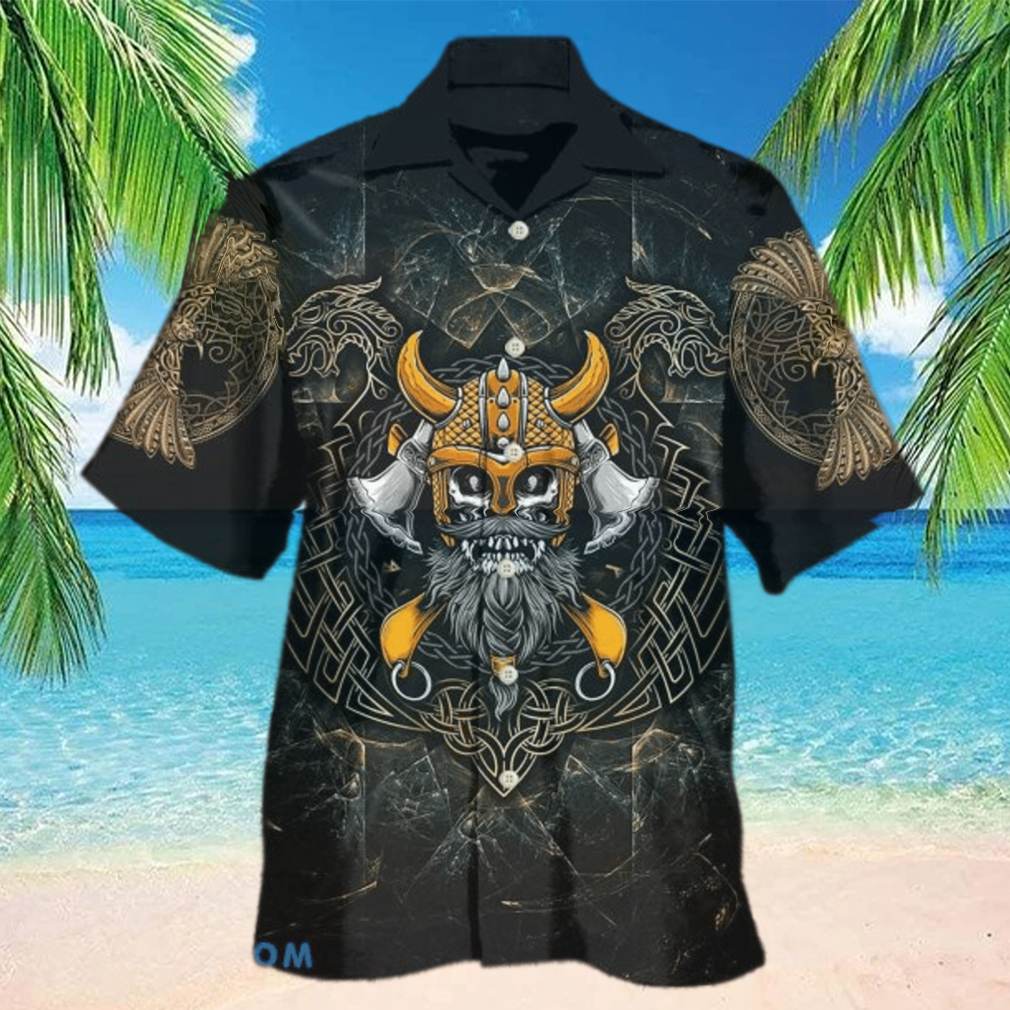 Viking Skull King Darkness 3D Hawaiian Shirt For Men And Women Gift - Limotees