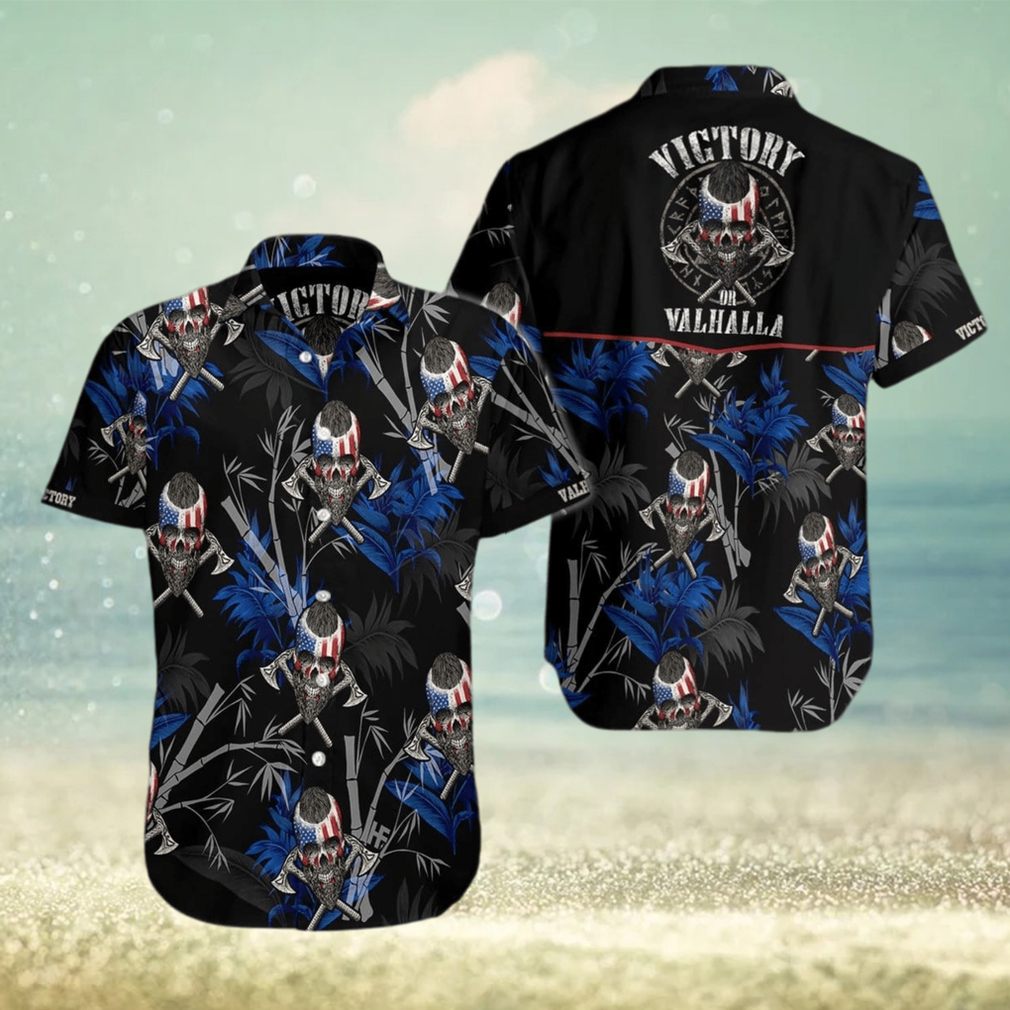 Viking Skull Victory Or Valhalla Hawaiian Shirts - Limotees