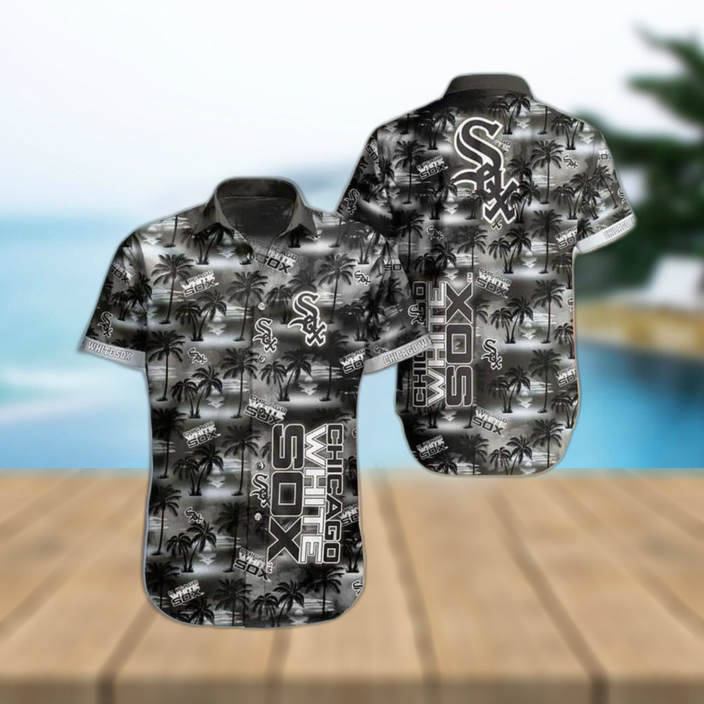 Vintage Aloha MLB Chicago White Sox Hawaiian Shirt Palm Trees Beach Trip Gift - Limotees