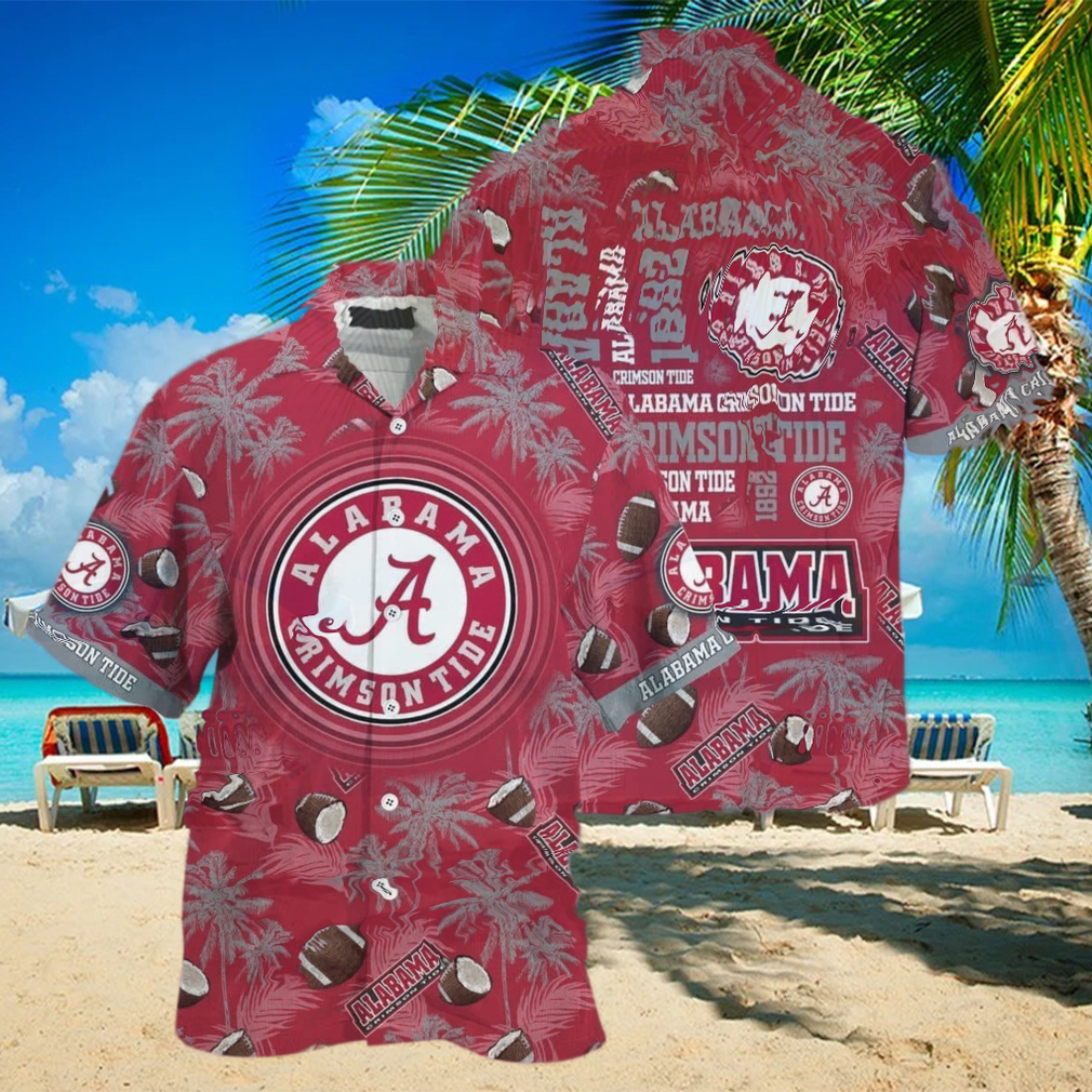 Vintage Aloha NCAA Alabama Crimson Tide Hawaiian Shirt Beach Gift For Dad - Limotees