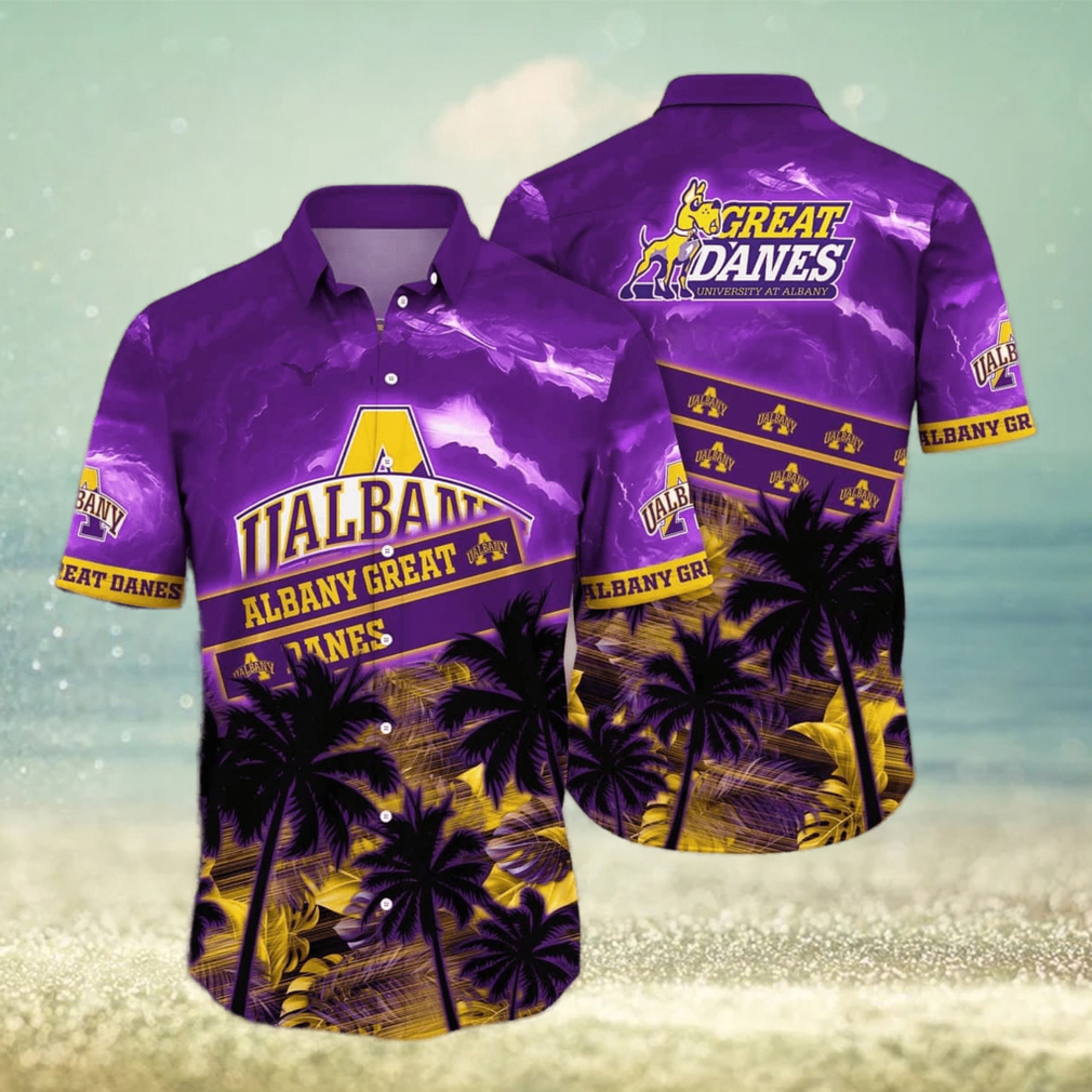 Vintage Aloha NCAA Albany Great Danes Hawaiian Shirt Summer Holiday Gift - Limotees