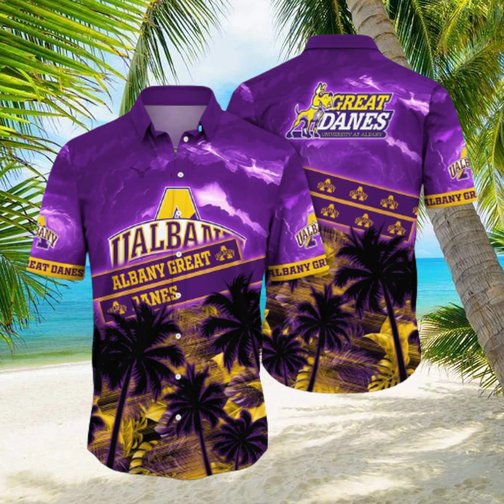 Vintage Aloha NCAA Albany Great Danes Hawaiian Shirt Summer Holiday Gift hawaiian shirt - Limotees