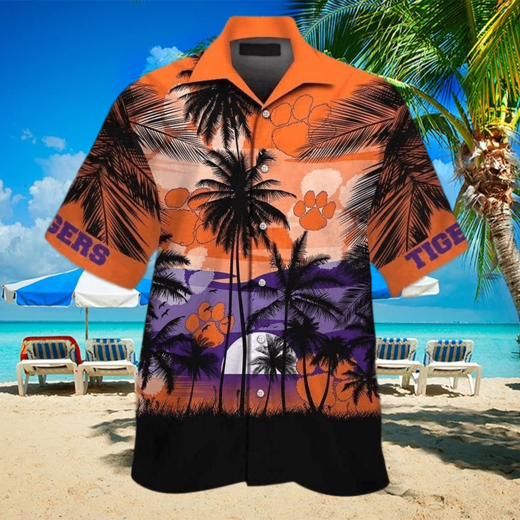 Vintage Aloha NCAA Clemson Tigers Hawaiian Shirt Gift For Beach Lovers - Limotees