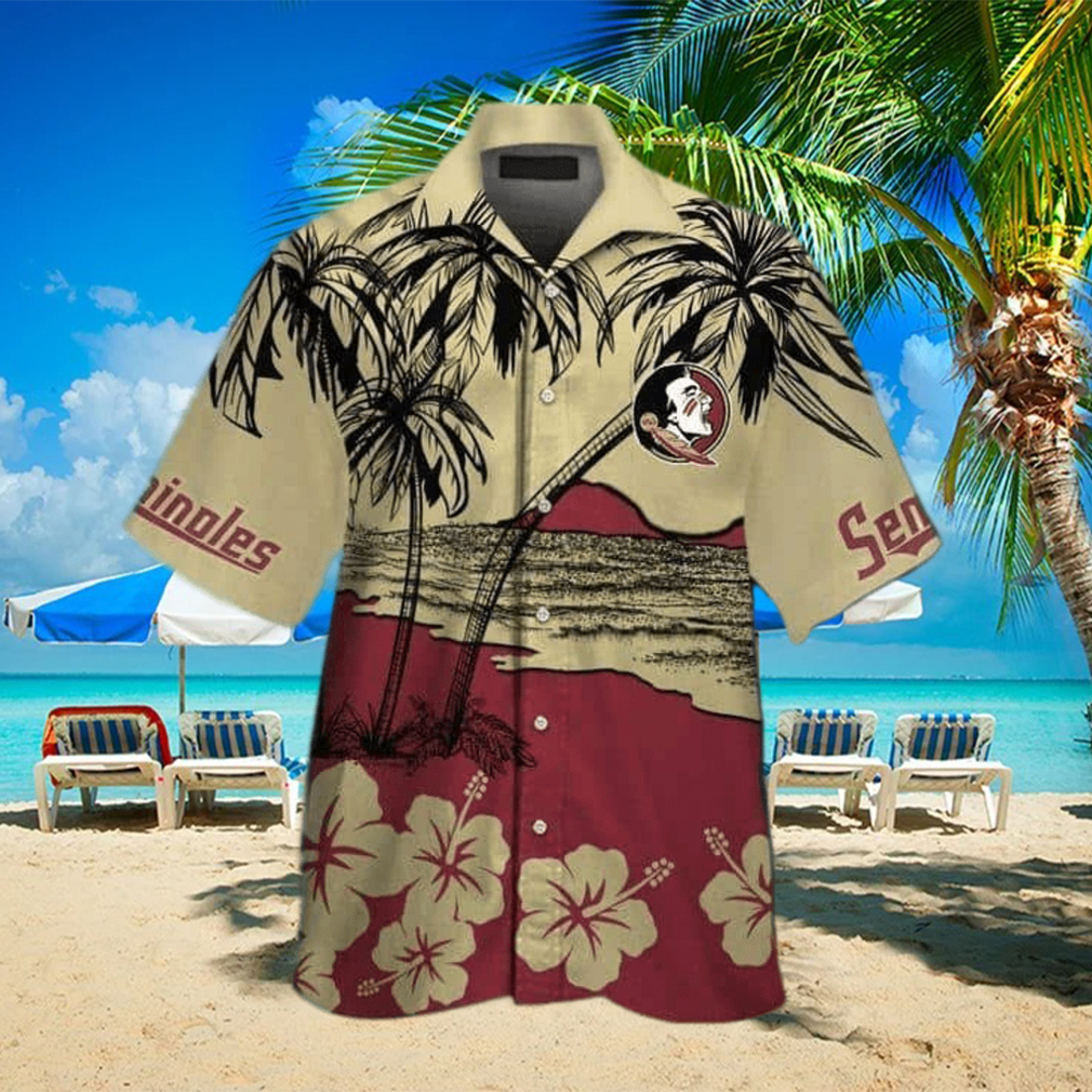 Vintage Aloha NCAA Florida State Seminoles Hawaiian Shirt Beach Gift For Friend - Limotees