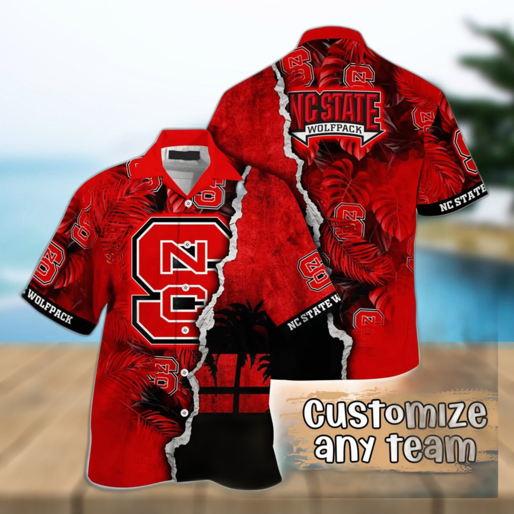 Vintage Aloha NCAA NC State Wolfpack Hawaiian Shirt Custom Name Gift For Best Friend - Limotees