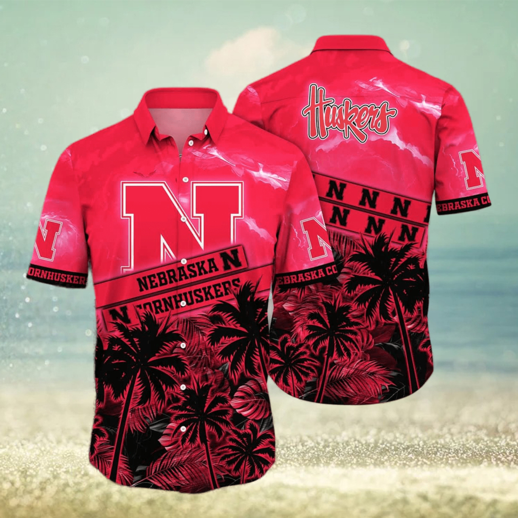 Vintage Aloha NCAA Nebraska Cornhuskers Hawaiian Shirt Summer Vacation Gift - Limotees