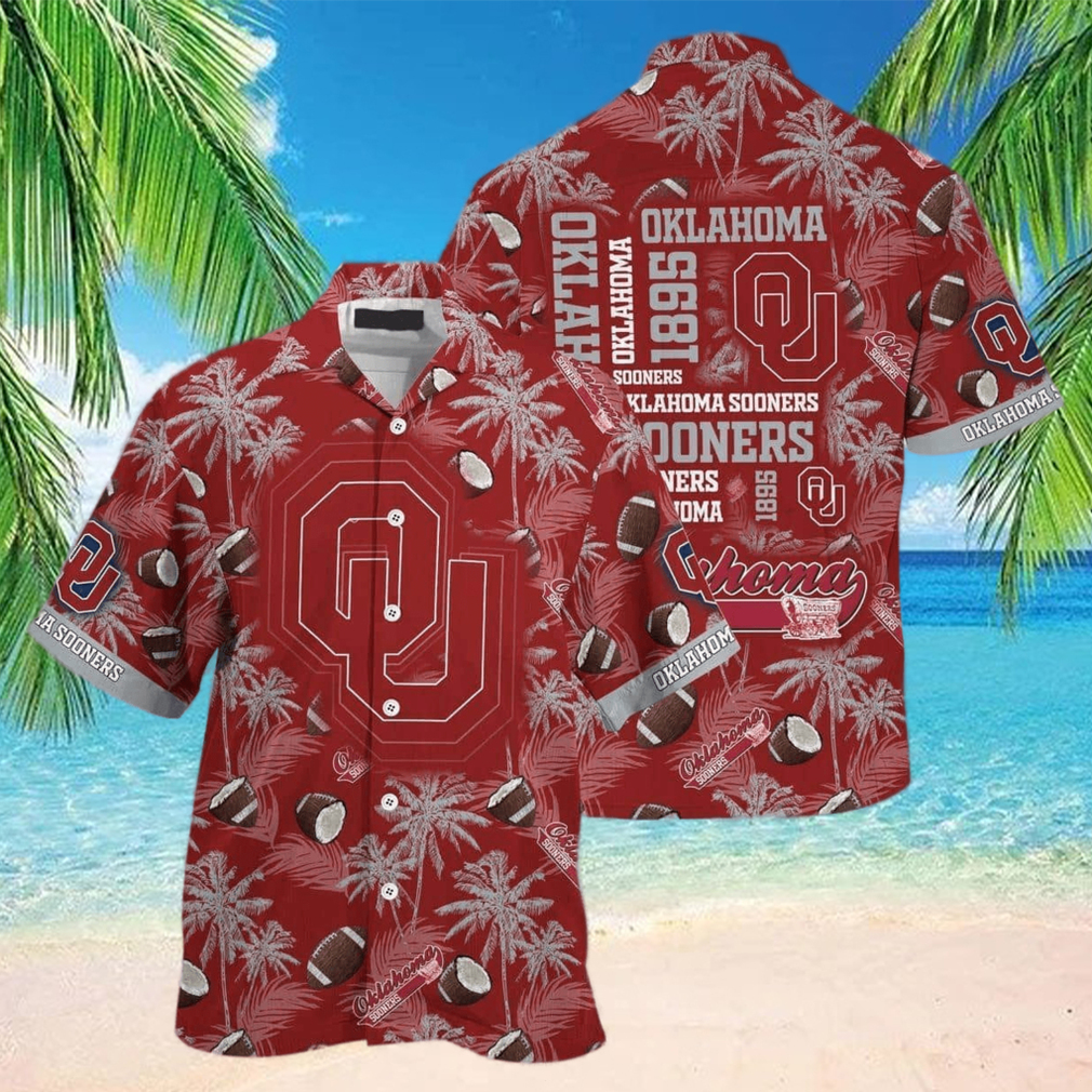 Vintage Aloha NCAA Oklahoma Sooners Hawaiian Shirt Beach Gift For Him - Limotees