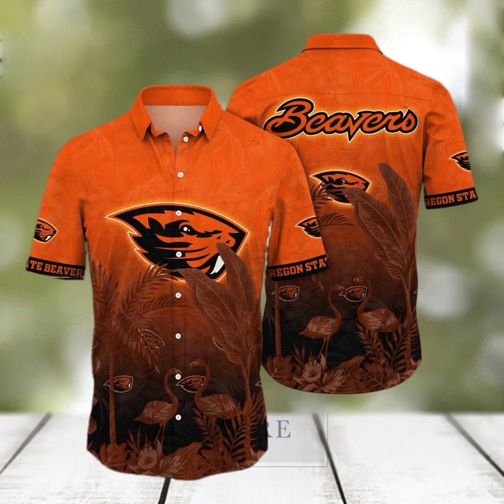 Vintage Aloha NCAA Oregon State Beavers Hawaiian Shirt - Limotees