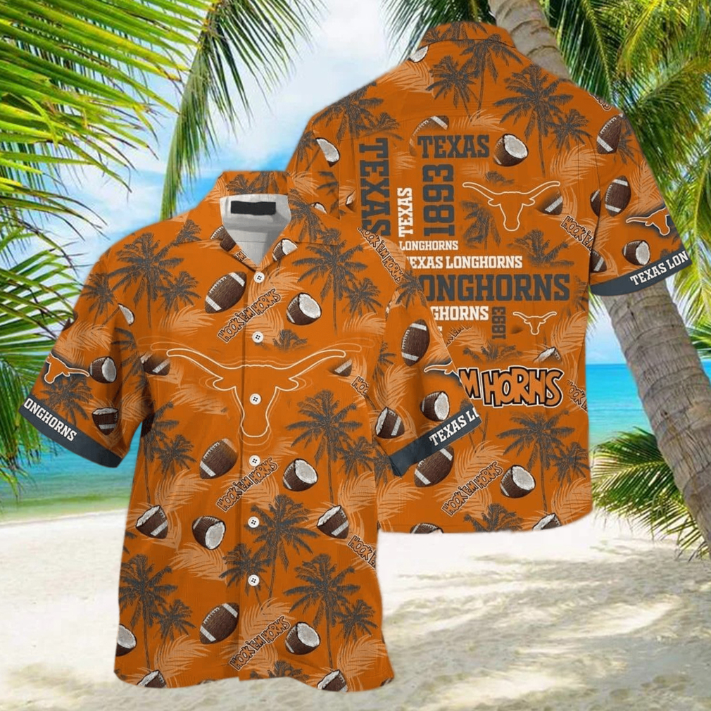 Vintage Aloha NCAA Texas Longhorns Hawaiian Shirt Gift For Football Fans hawaiian shirt - Limotees