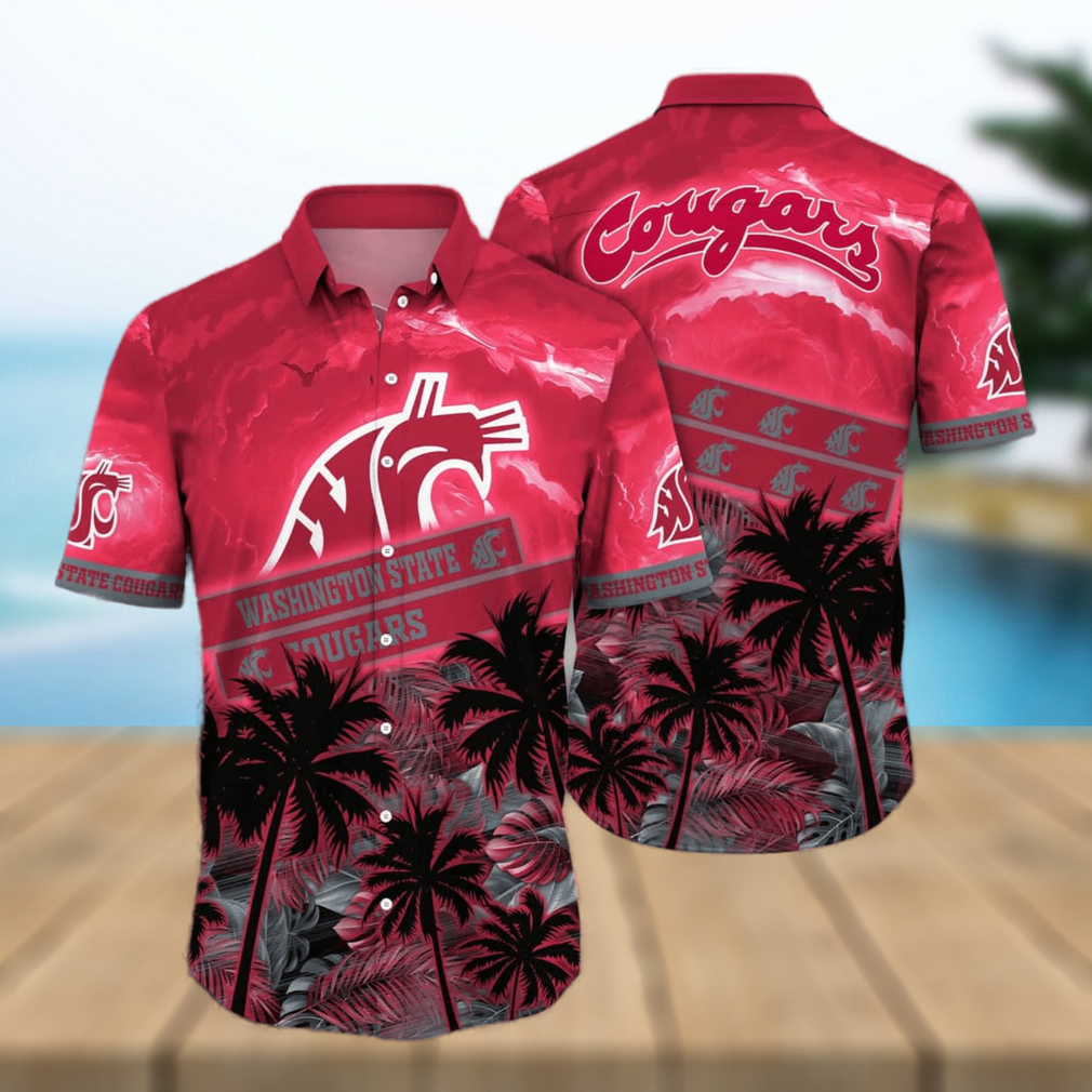 Vintage Aloha NCAA Washington State Cougars Hawaiian Shirt Practical Beach Gift - Limotees