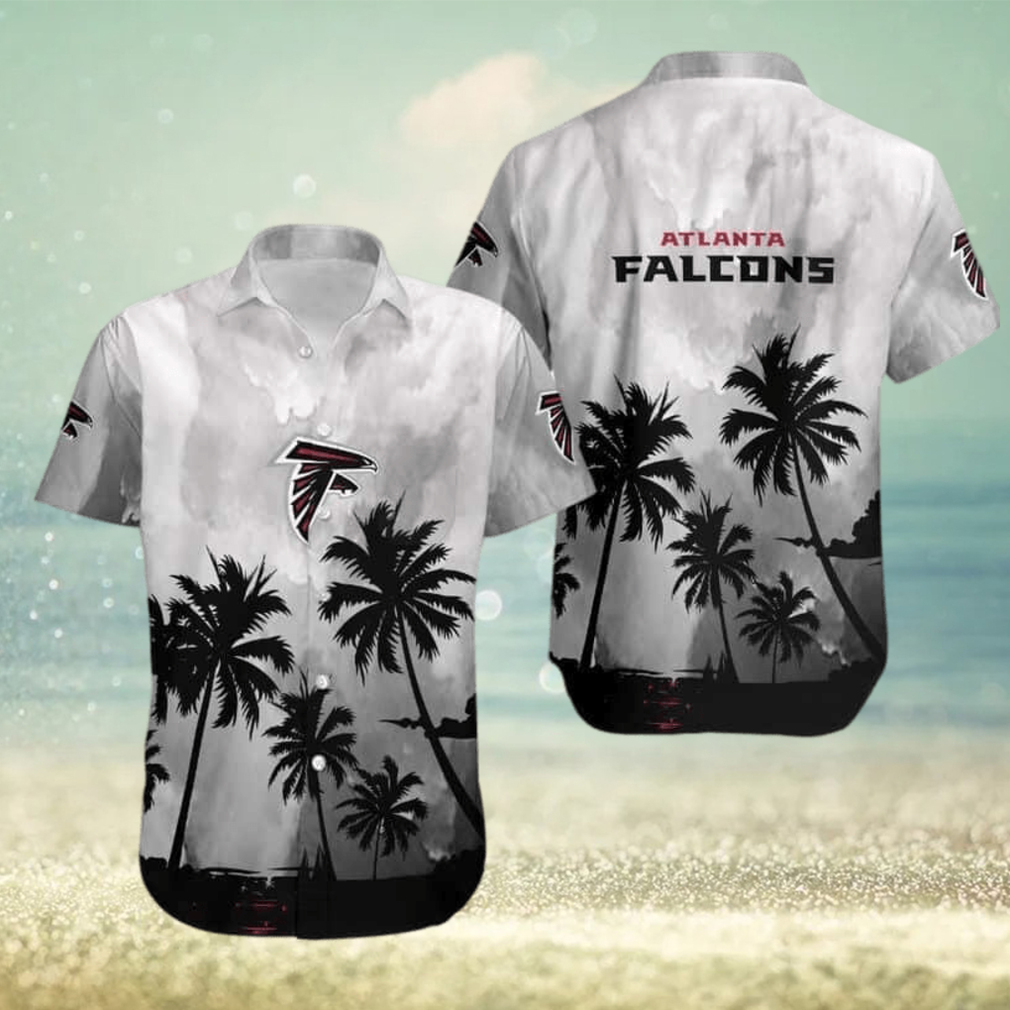 Vintage Aloha NFL Atlanta Falcons Hawaiian Shirt Coconut Trees Beach Vacation Gift - Limotees