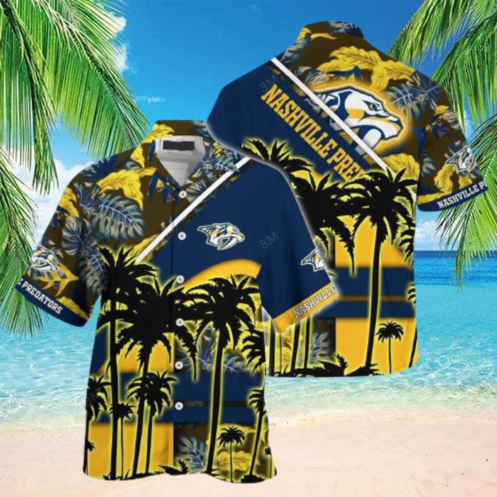 Vintage Aloha NHL Nashville Predators Hawaiian Shirts - Limotees