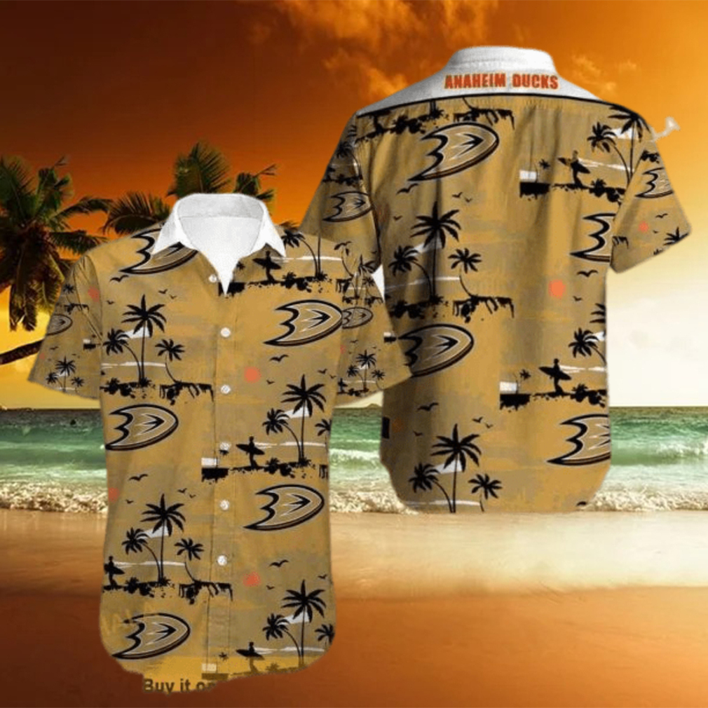 Vintage Anaheim Ducks Funny Hawaiian Shirt Gift For Beach Lovers - Limotees