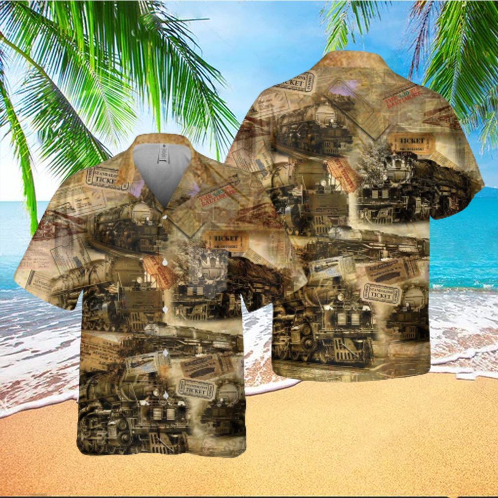 Vintage Big Boy Steam Train Unisex Hawaiian Shirts - Limotees