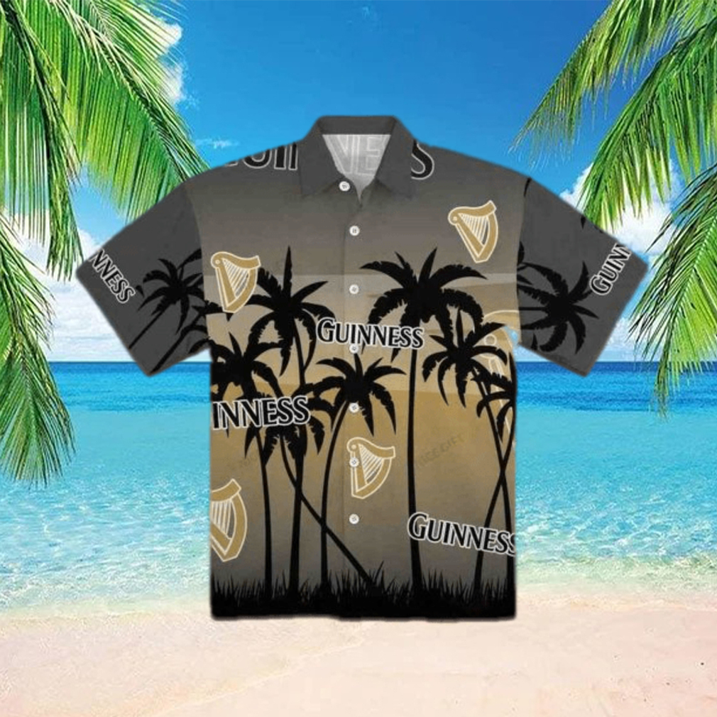 Vintage Guinness Funny Hawaiian Shirt Sunset Birthday Gift For Beach Lovers - Limotees