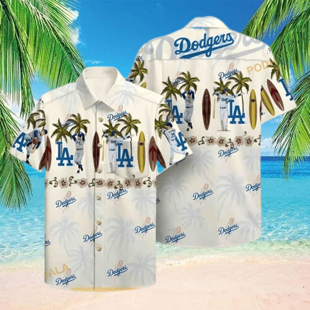 Vintage Los Angeles Dodgers Funny Hawaiian Shirt - Limotees