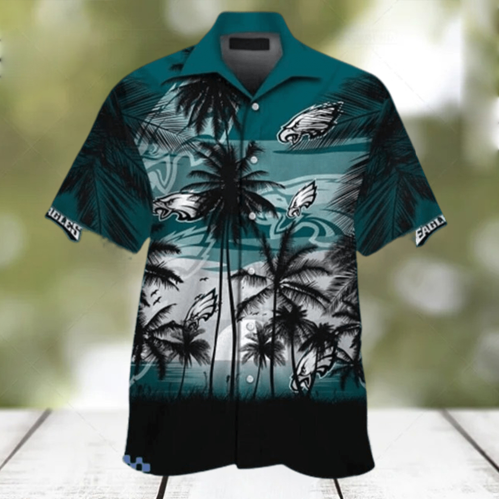 Vintage NFL Philadelphia Eagles Hawaiian Shirt Gift For Beach Vacation - Limotees