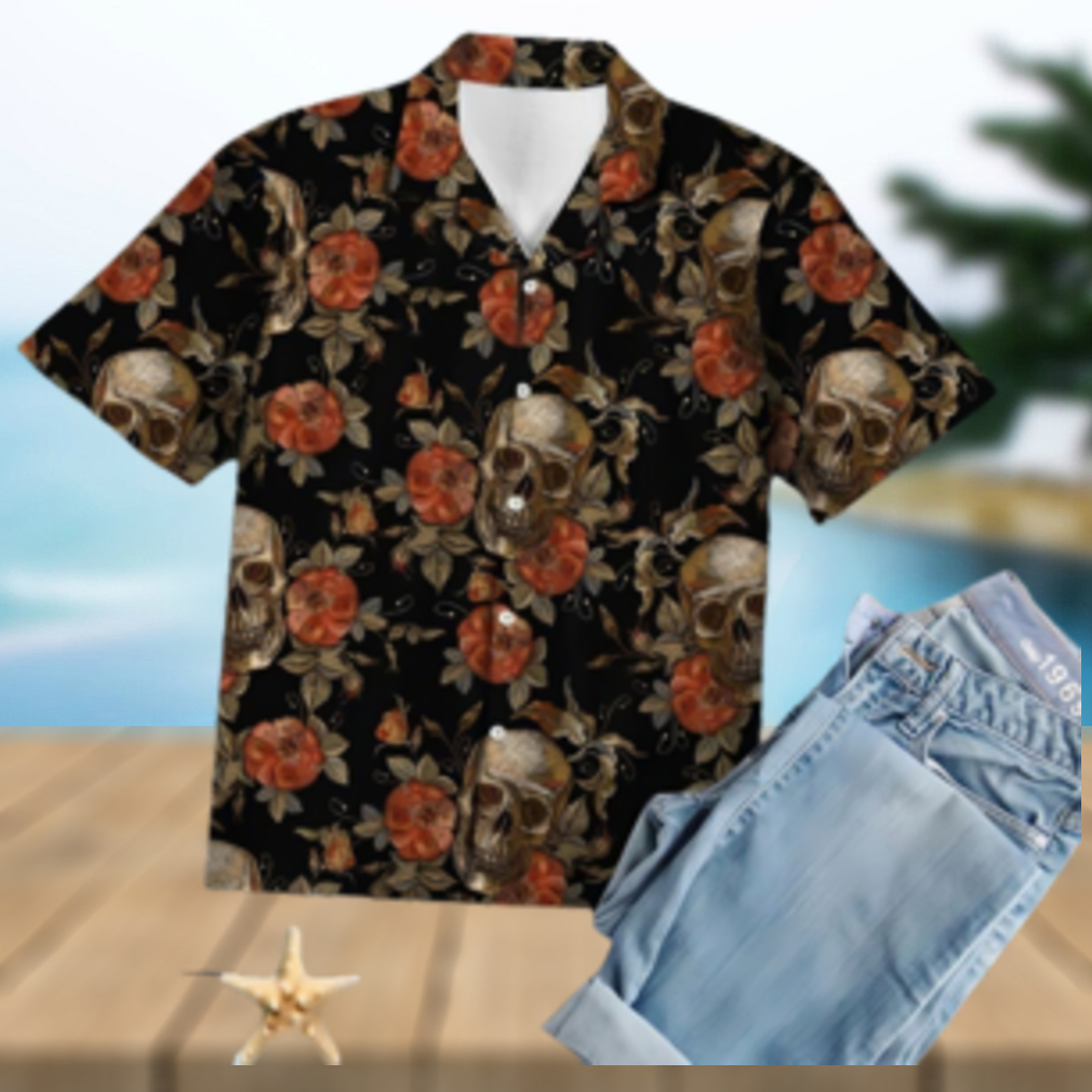 Vintage Skull Aloha Hawaiian Shirt - Limotees