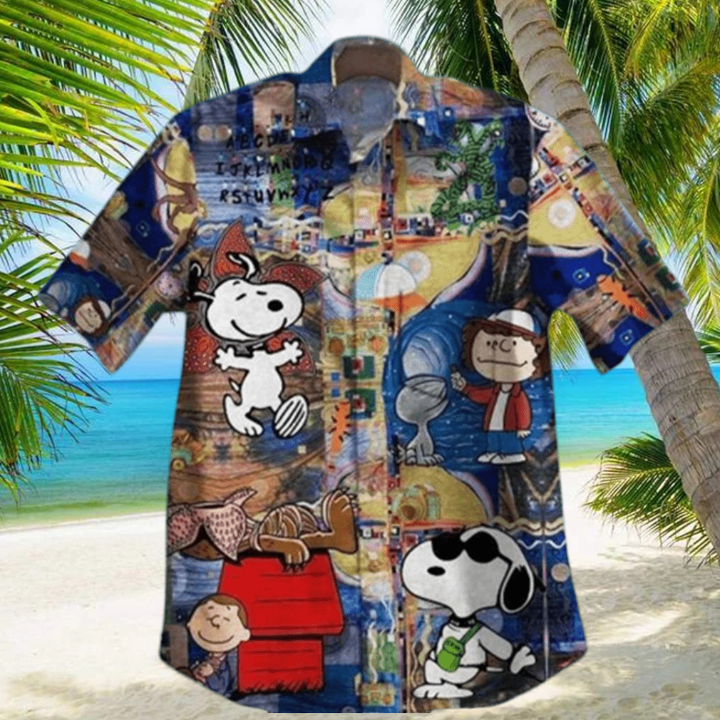 Vintage Snoopy Stranger Things Snoopy Hawaiian Shirt - Limotees