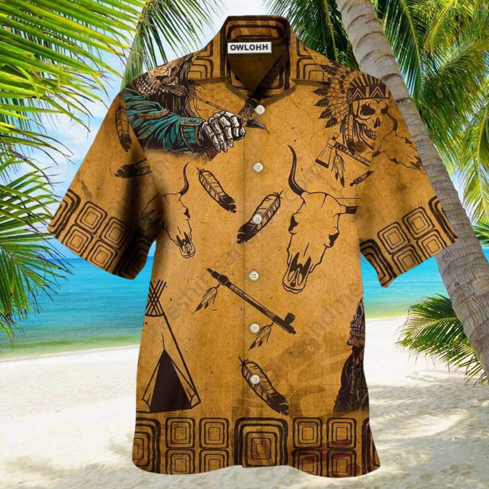 Vintage War Skull Hawaiian Shirt for Men - Limotees