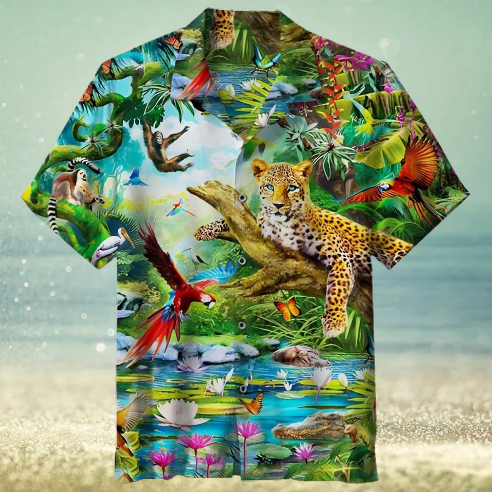 Vintage Zoo Painting Art 3D Printed Hawaiian Shirt - Limotees