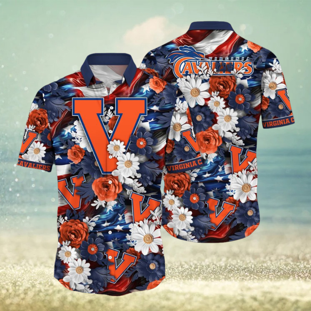 Virginia Cavaliers NCAA3 Hawaii Shirt Independence Day - Limotees