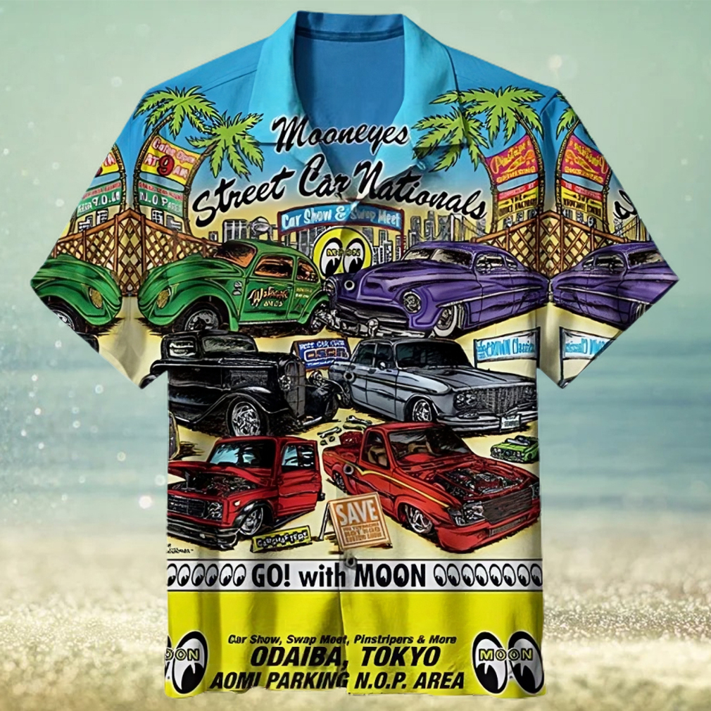 Volkswagen Mooneyes poster 3D Print Hawaiian Shirt - Limotees