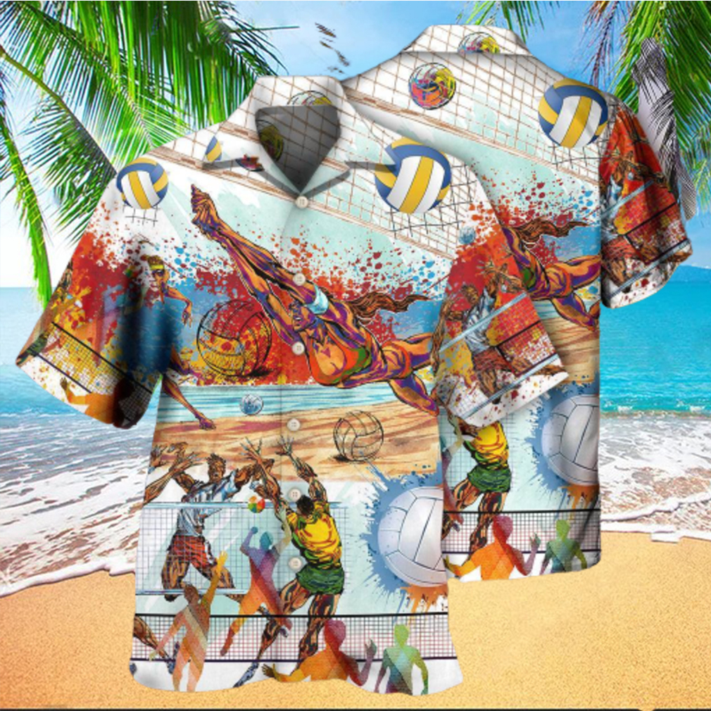 Volleyball Is My Therapy Mix Color Hawaiian Shirt - Limotees