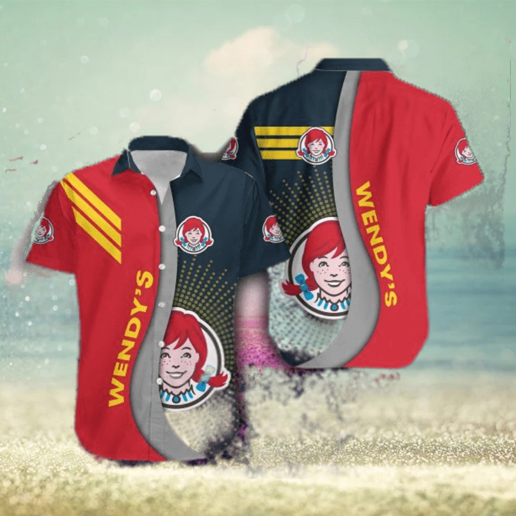 WENDY’S Logo Stylish 3D Hawaiian Shirt Gift For Men Women - Limotees