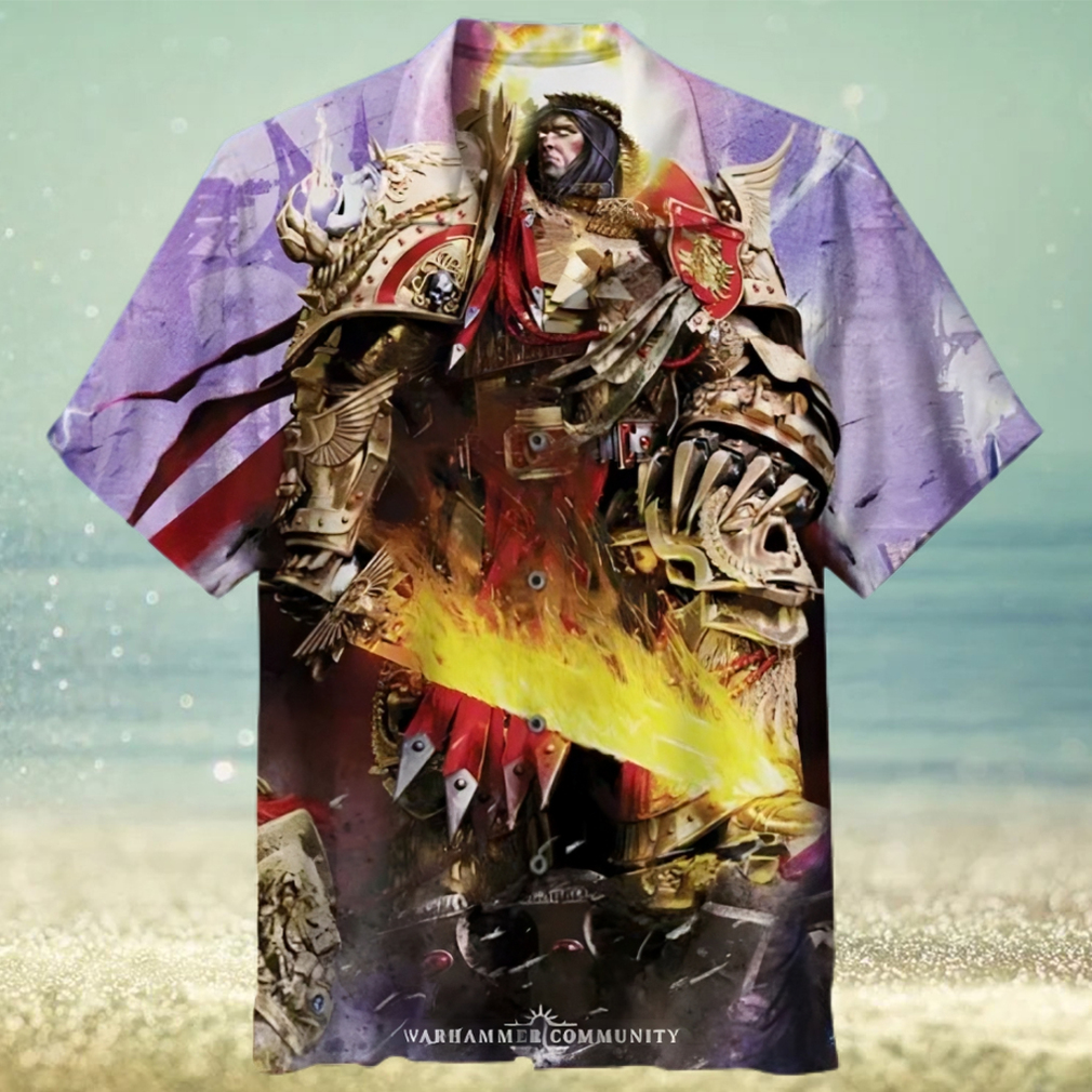 Warhammer 40K Emperor of Mankind 3D Hawaiian Shirt - Limotees