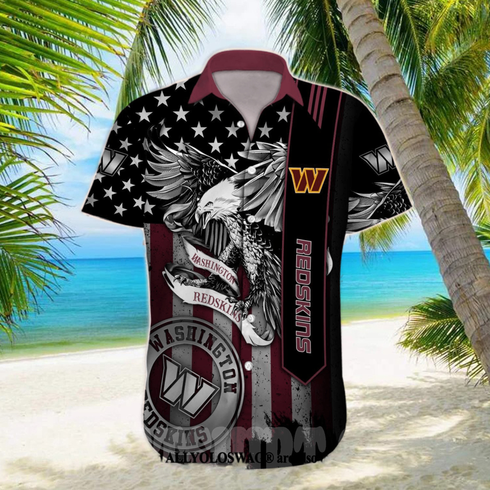 Washington Commanders NFL Custom Unisex 3D Pocket Hawaiian Shirt - Limotees