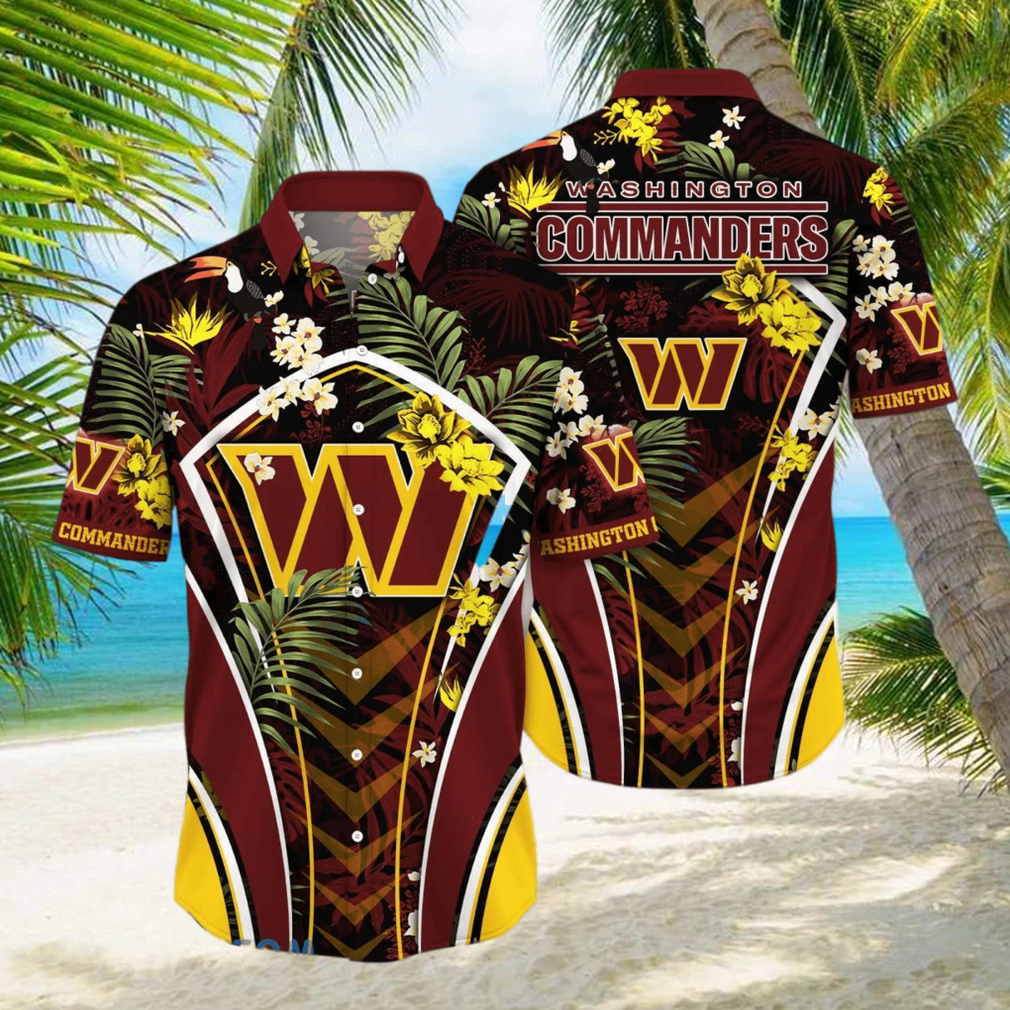 Washington Commanders NFL Flower Hawaiian Shirt Special Gift For Men Women Fans hawaiian shirt - Limotees