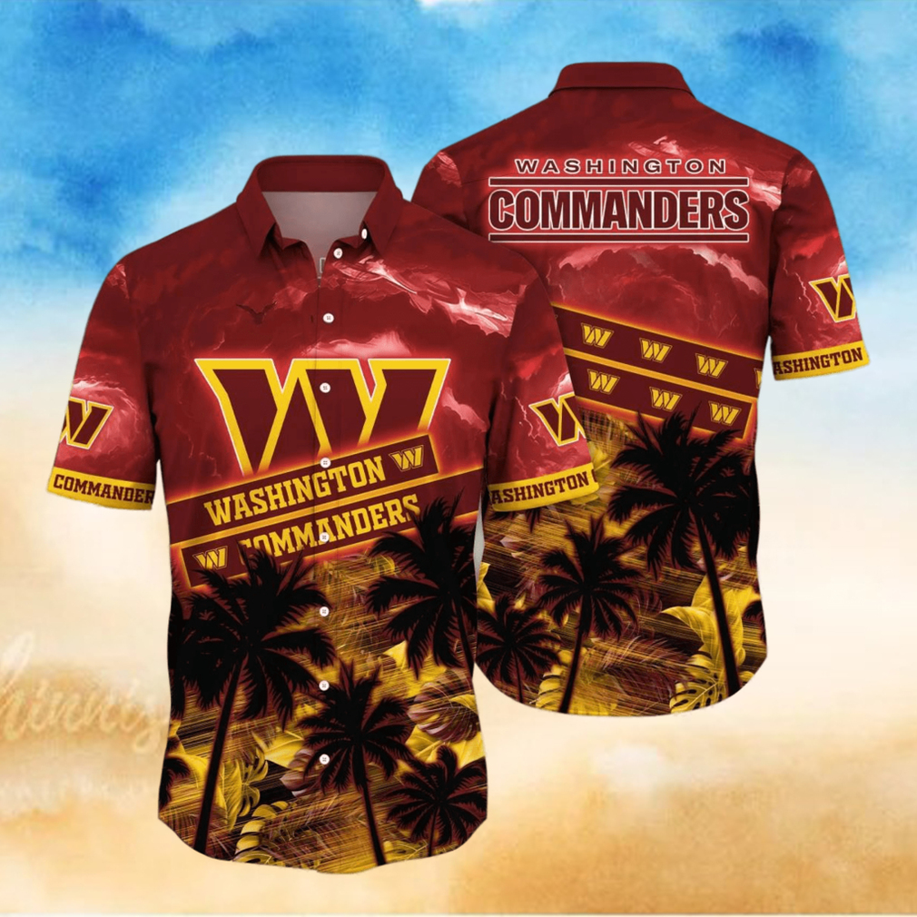 Washington Commanders NFL Flower Hawaiian Shirt Style Gift For Fans - Limotees