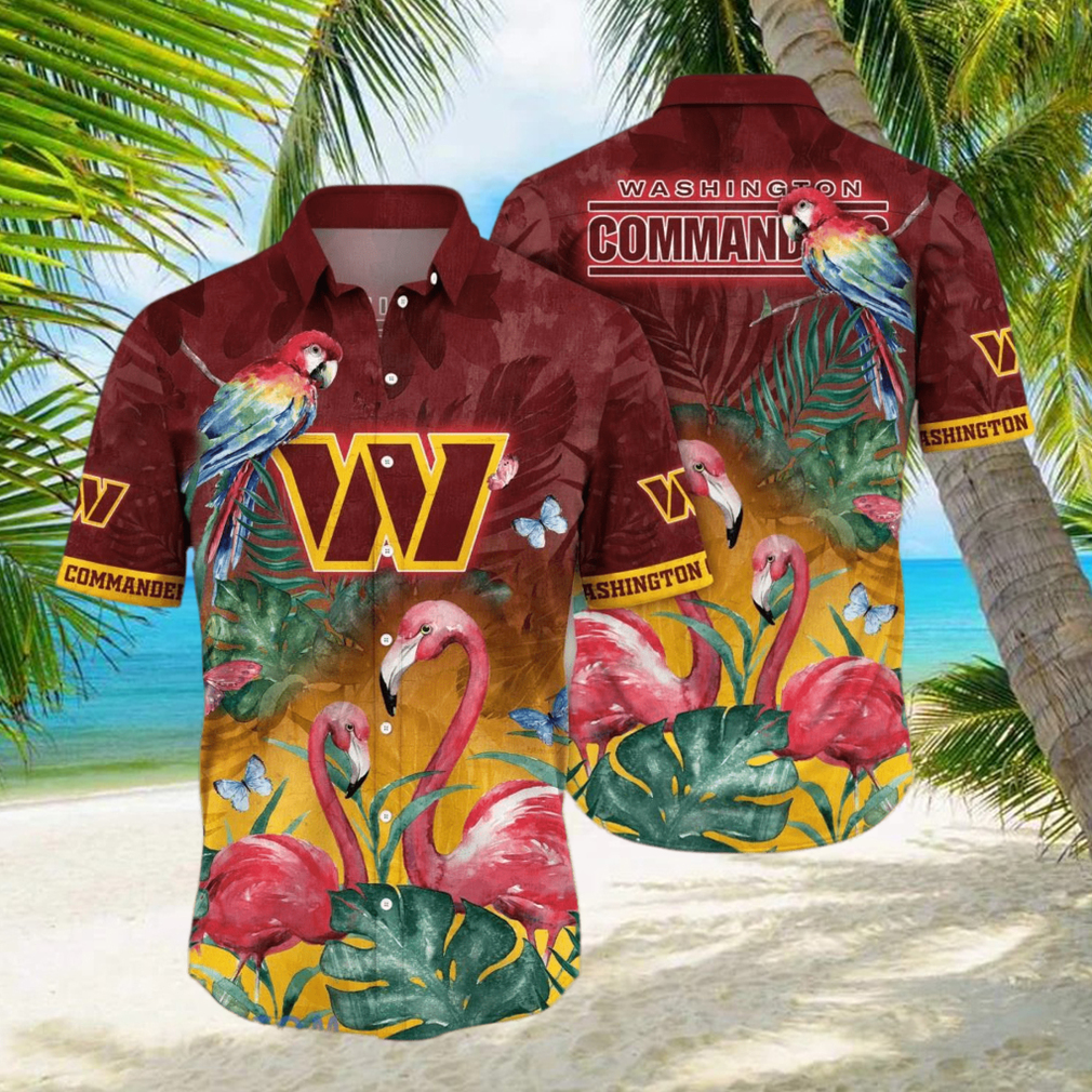 Washington Commanders NFL Flower Hawaiian Shirt Unique Gift For Men Women Fans hawaiian shirt - Limotees