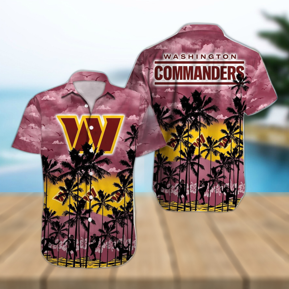 Washington Commanders NFL Sport Team Palm Tree Tropical Hawaii Shirt - Limotees