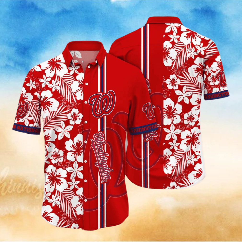 Washington Nationals MLB Flower Hawaiian Shirt For Men Women Special Gift For Fans - Limotees