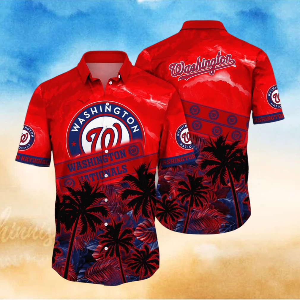 Washington Nationals MLB Flower Hawaiian Shirt Style Gift For Fans - Limotees