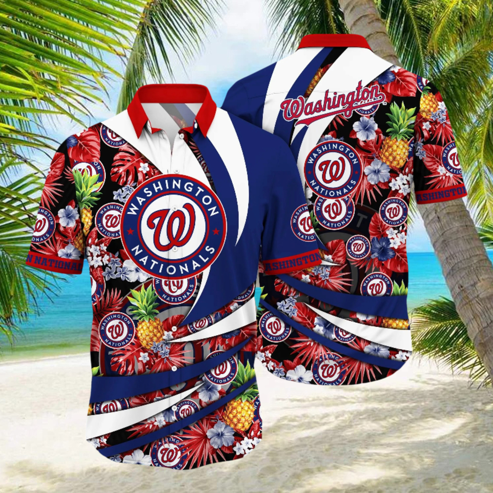 Washington Nationals MLB Hawaiian Shirt Tan Lines Aloha Shirt - Limotees