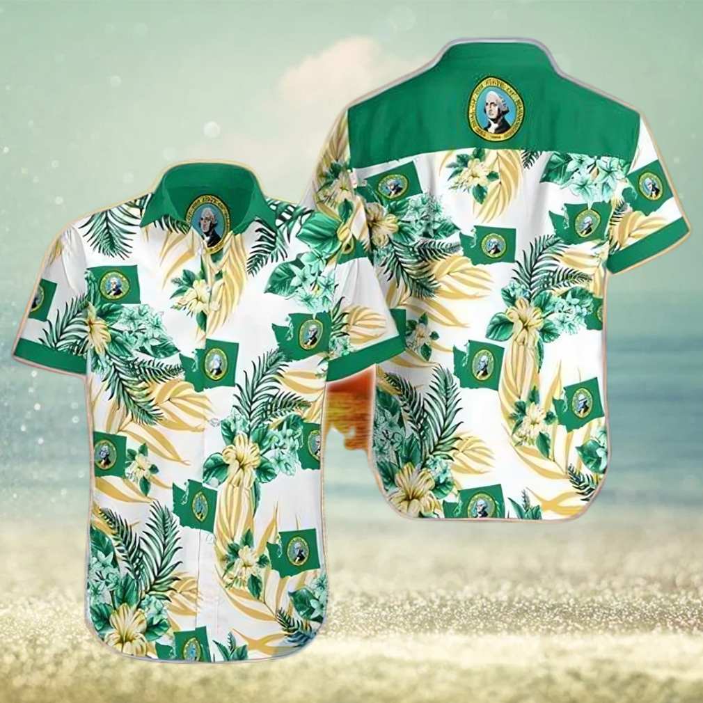 Washington Proud Tropical Hawaiian Shirt - Limotees