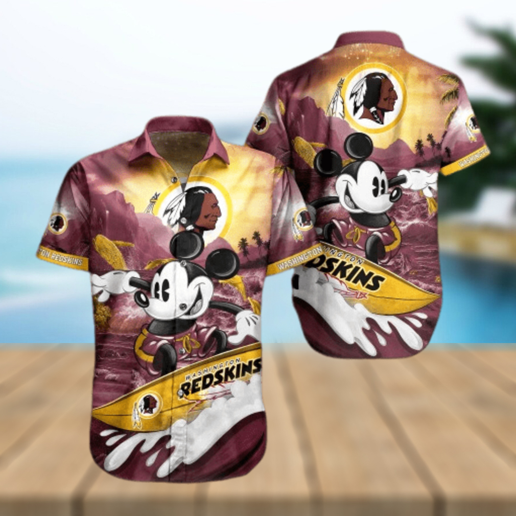 Washington Redskins Mickey NFL Hawaiian Shirt For Men And Women - Limotees