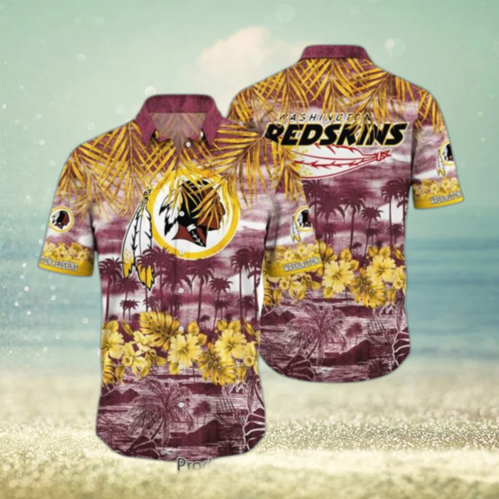 Washington Redskins NFL Hawaiian Shirt Style Tropical Pattern Summer For Awesome Fans Hot Trend 2023 - Limotees