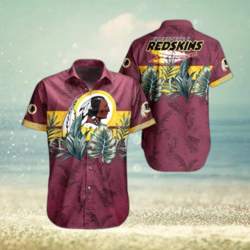 Washington Redskins NFL Hawaiian Shirt Tropical Pattern Graphic Gift For Fan NFL Enthusiast Hot Trend 2023 - Limotees