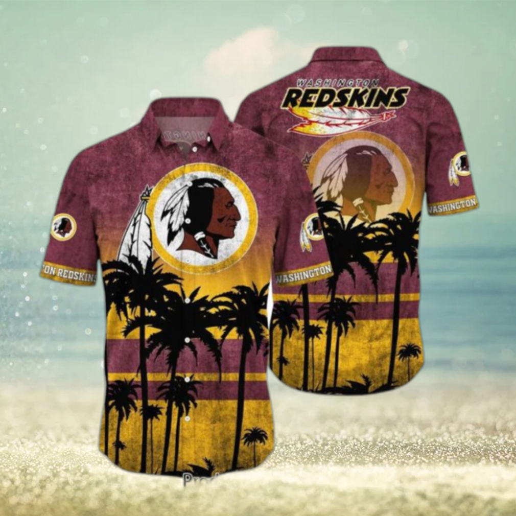 Washington Redskins NFL Hawaiian Shirt Tropical Pattern Graphic New Collection Summer Gift For Fan NFL Hot Trend 2023 - Limotees